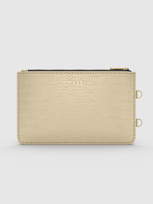 Add-on Pouch - Sand Croco