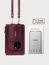 Bestseller Set Burgundy (case + pouch + free screen protector)