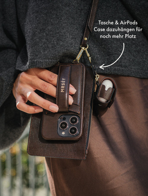 iPhone Case with Strap - Chocolat