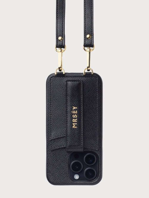 iPhone Hülle mit Strap - Schwarz