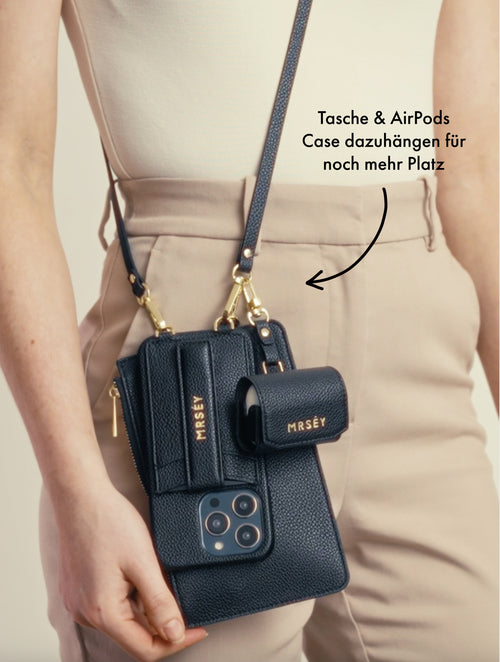 iPhone Hülle mit Strap - Schwarz