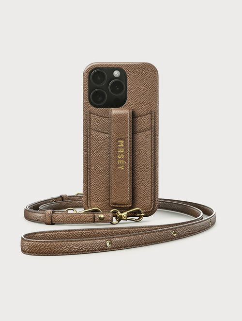 iPhone Case with Strap - Taupe