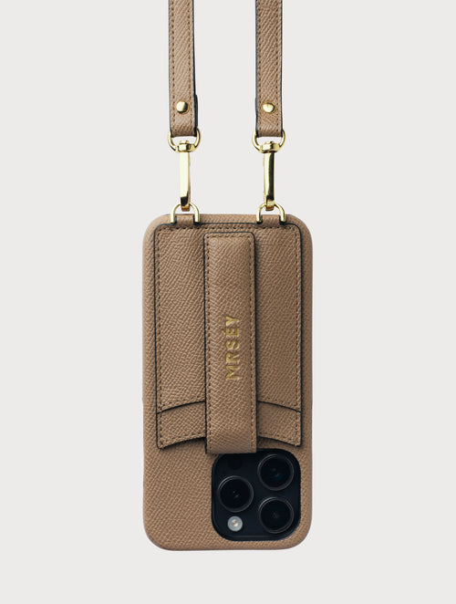 iPhone Case with Strap - Taupe