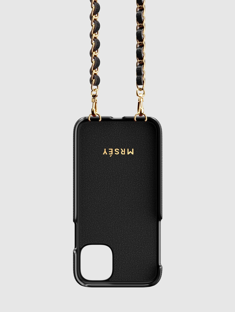 Mobile phone case with chain - vegan leather - MRSÉY