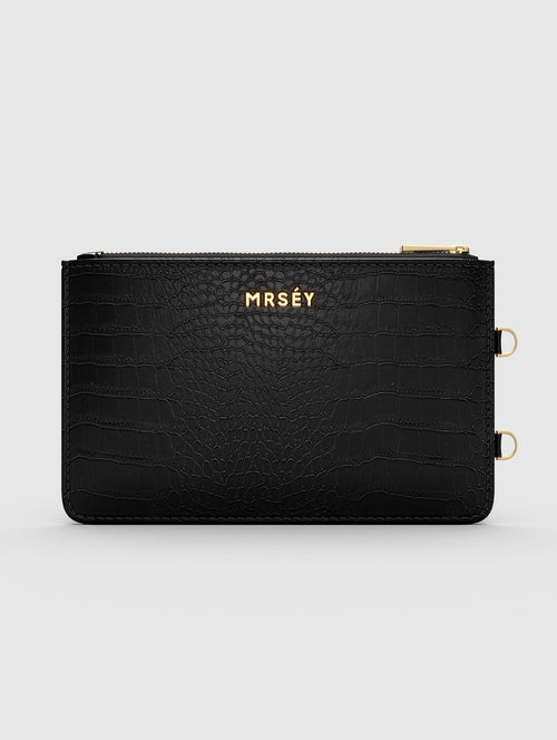 Add-on Pouch - Black Croco