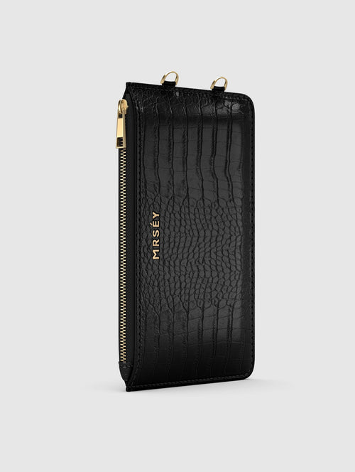 Add-on Pouch - Black Croco