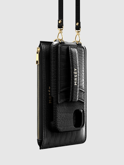 Add-on Pouch - Black Croco
