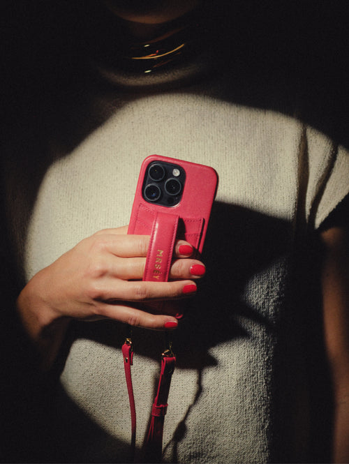 Étui pour iPhone avec lanière - Édition Rouge
