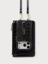Crossbody Set Black Croco