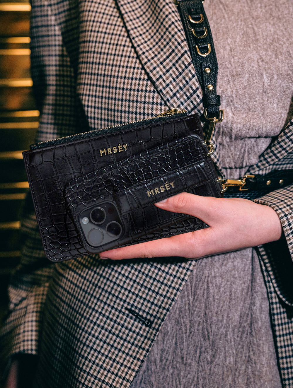 Crossbody Set Black Croco – MRSÉY CH & EU (NEU)