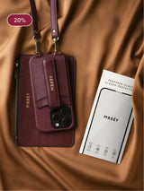 Bestseller Set Burgundy (case + pouch + free screen protector)