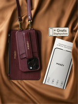 Bestseller Set Burgundy (case + pouch + free screen protector)