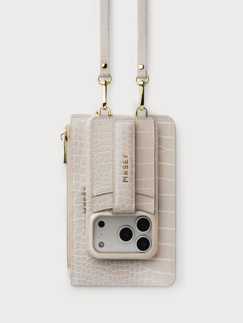 Crossbody Set Sand Croco