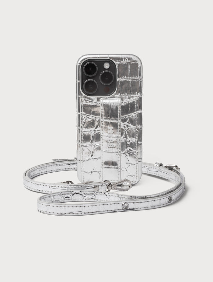 iPhone Case with Strap - Pink Yellow