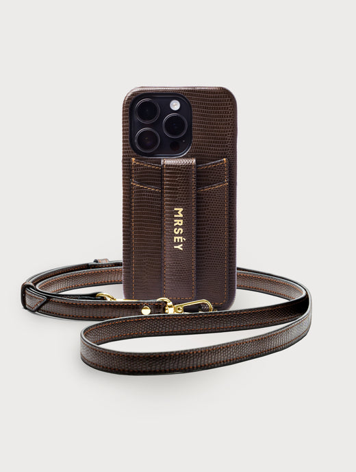iPhone Case with Strap - Chocolat