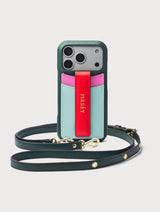 iPhone Case with Strap - Pine Green