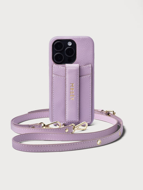 iPhone Hülle mit Strap - Grey Lilac
