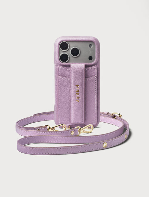 iPhone Hülle mit Strap - Grey Lilac