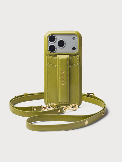 iPhone Case with Strap - Olive
