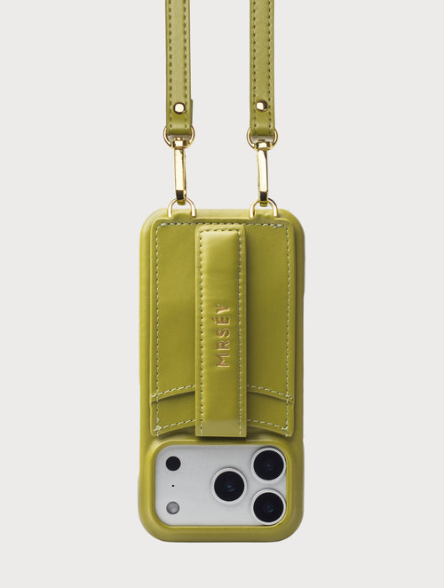 iPhone Case with Strap - Olive