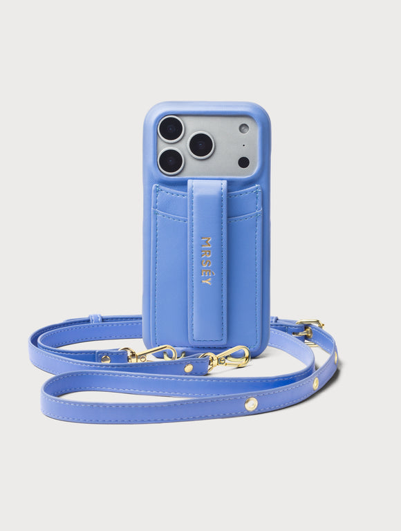 iPhone Case with Strap - Azure