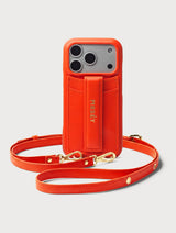 iPhone Case with Strap - Tangerine