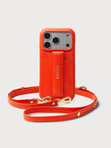 iPhone Case with Strap - Tangerine