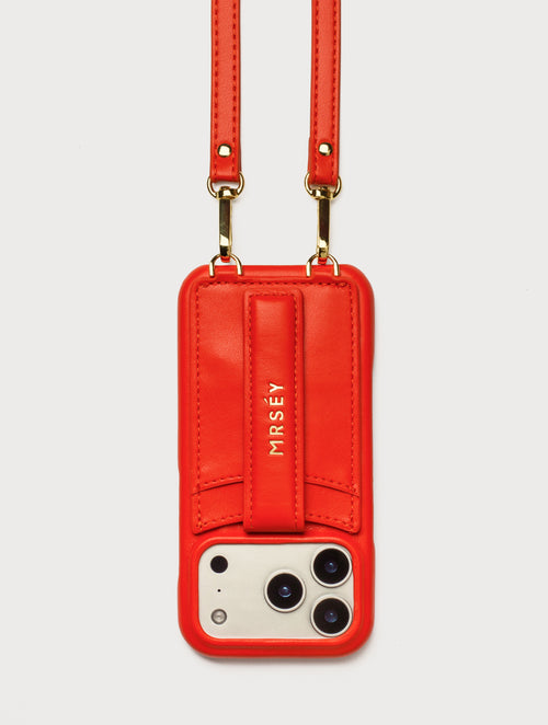 iPhone Case with Strap - Tangerine