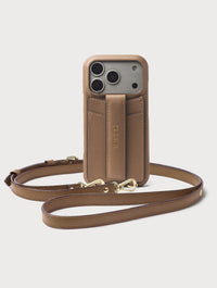iPhone Hülle mit Strap - Taupe