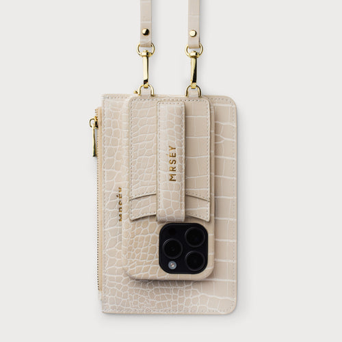 Case + Pouch Sand Croco