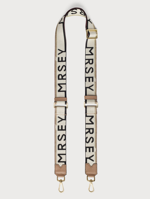 Logo Shoulder Strap - Taupe