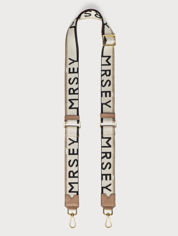 Logo Shoulder Strap - Taupe